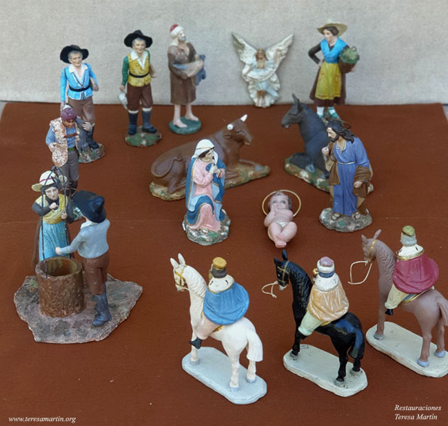 RESTAURACION FIGURAS DEL BELEN