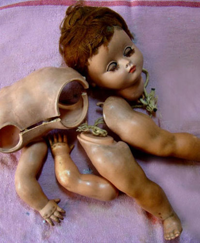 restauracion muñeca de celuloide