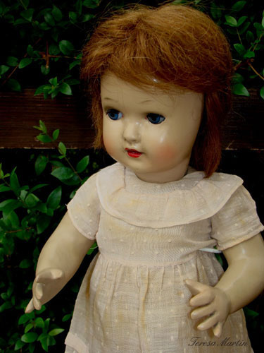 restauracion  muñeca carton mariquita